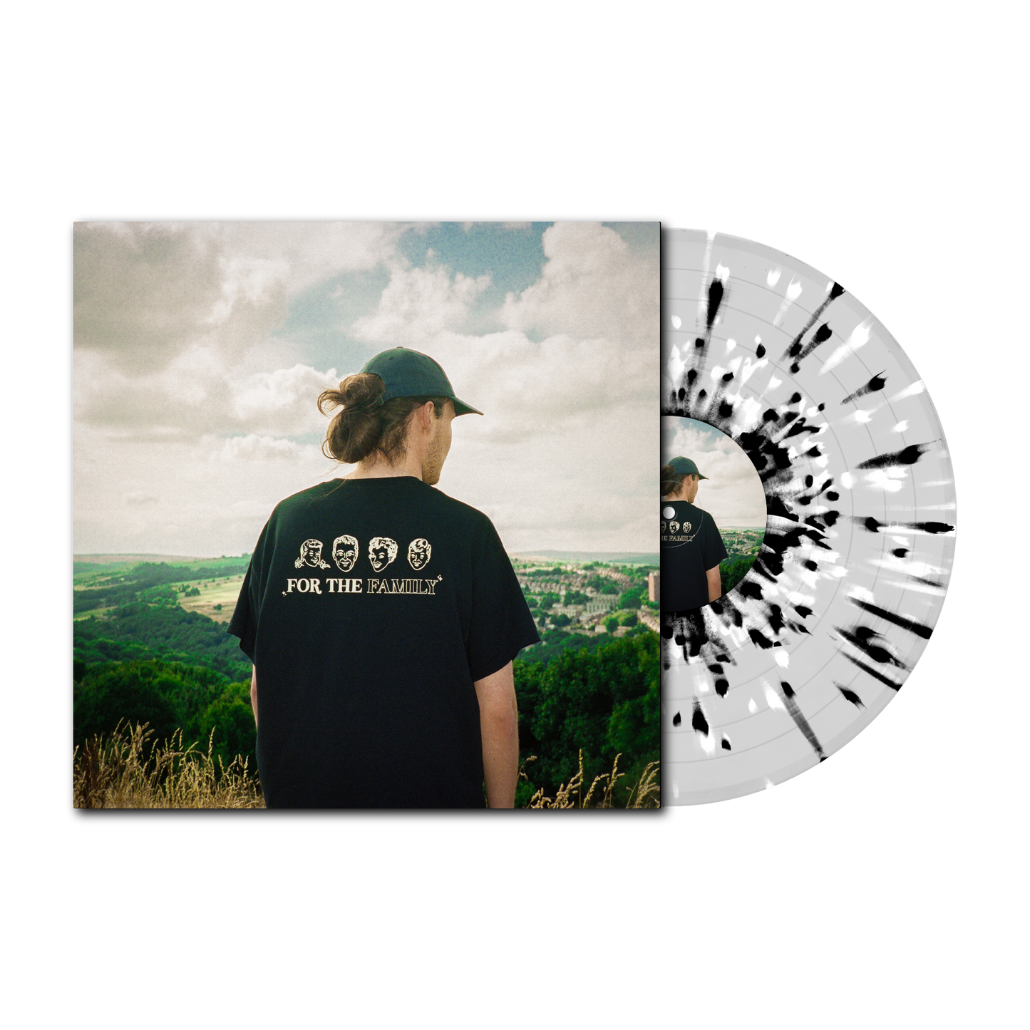 FOR THE FAMILY VINYL - CLEAR W/ BLACK AND WHITE SPLAT